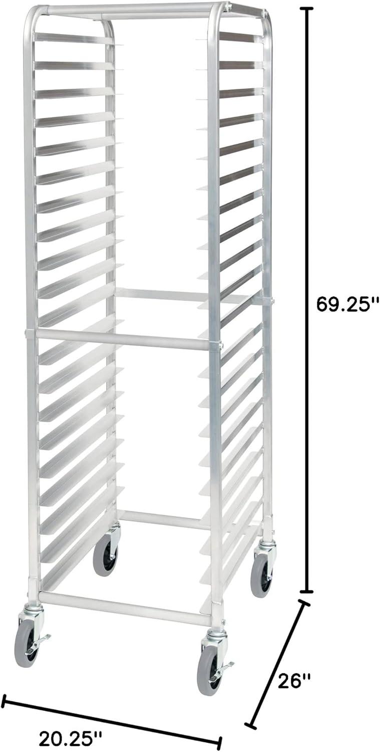 Aluminum 20-Tier Sheet Pan Rack with Casters