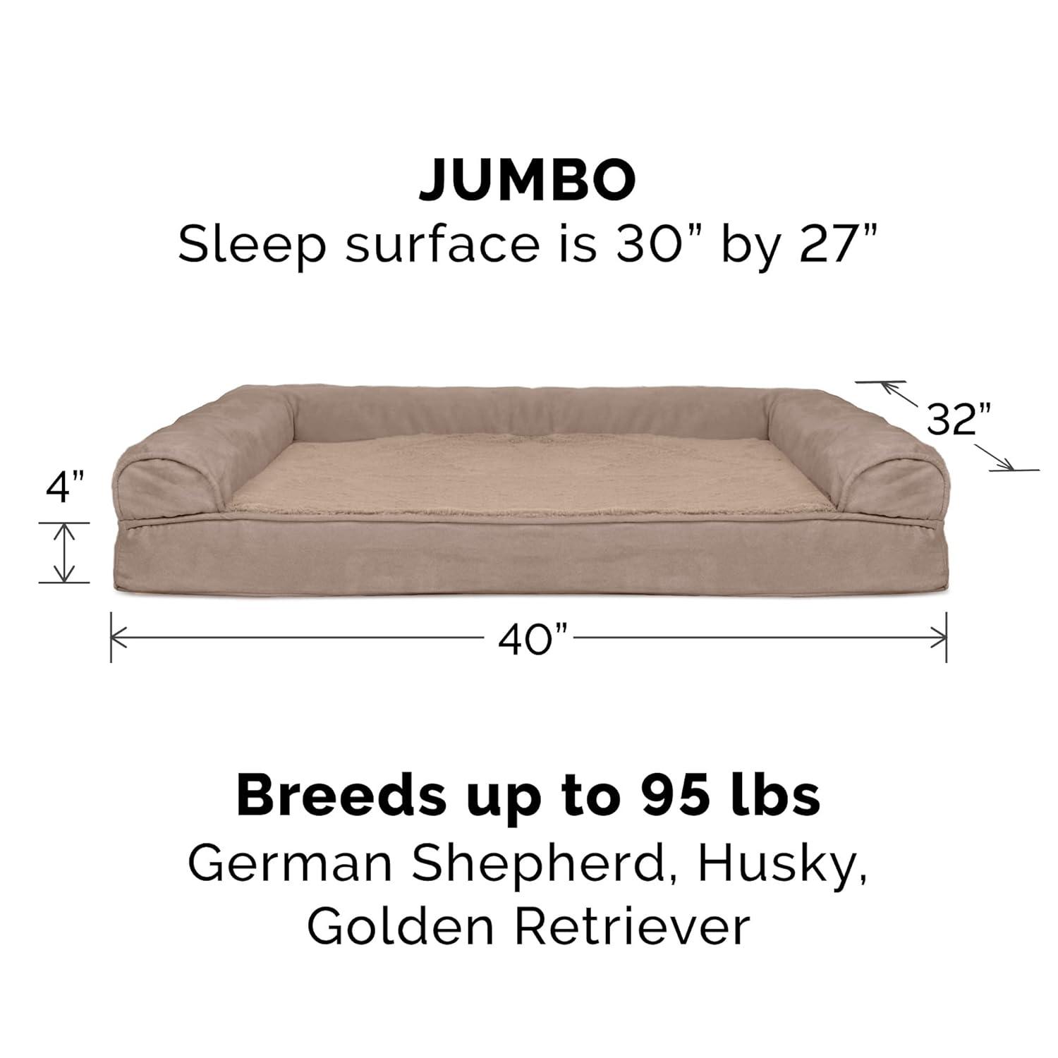 Luxe Fur & Performance Linen Sofa Bed