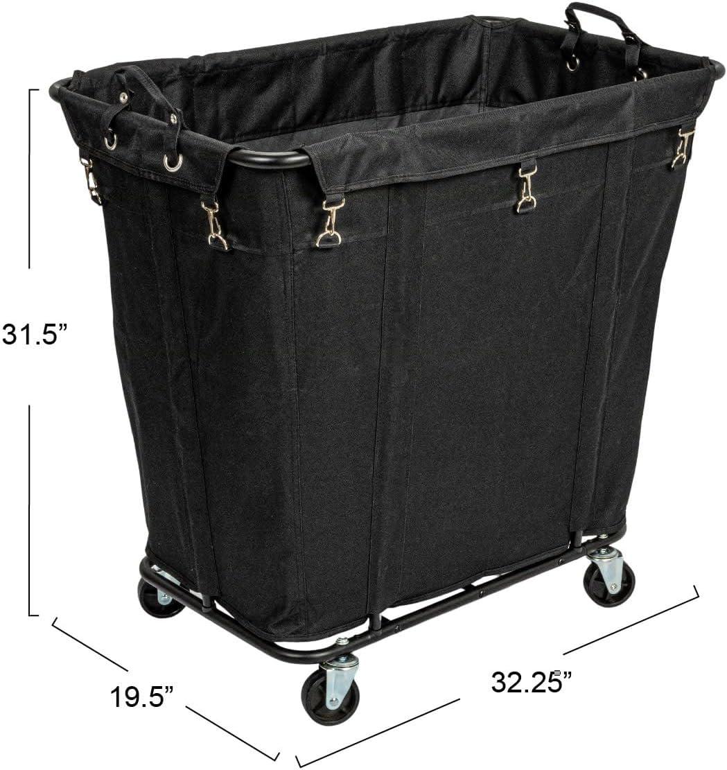 Household Essentials Rolling Laundry Hamper with Handles