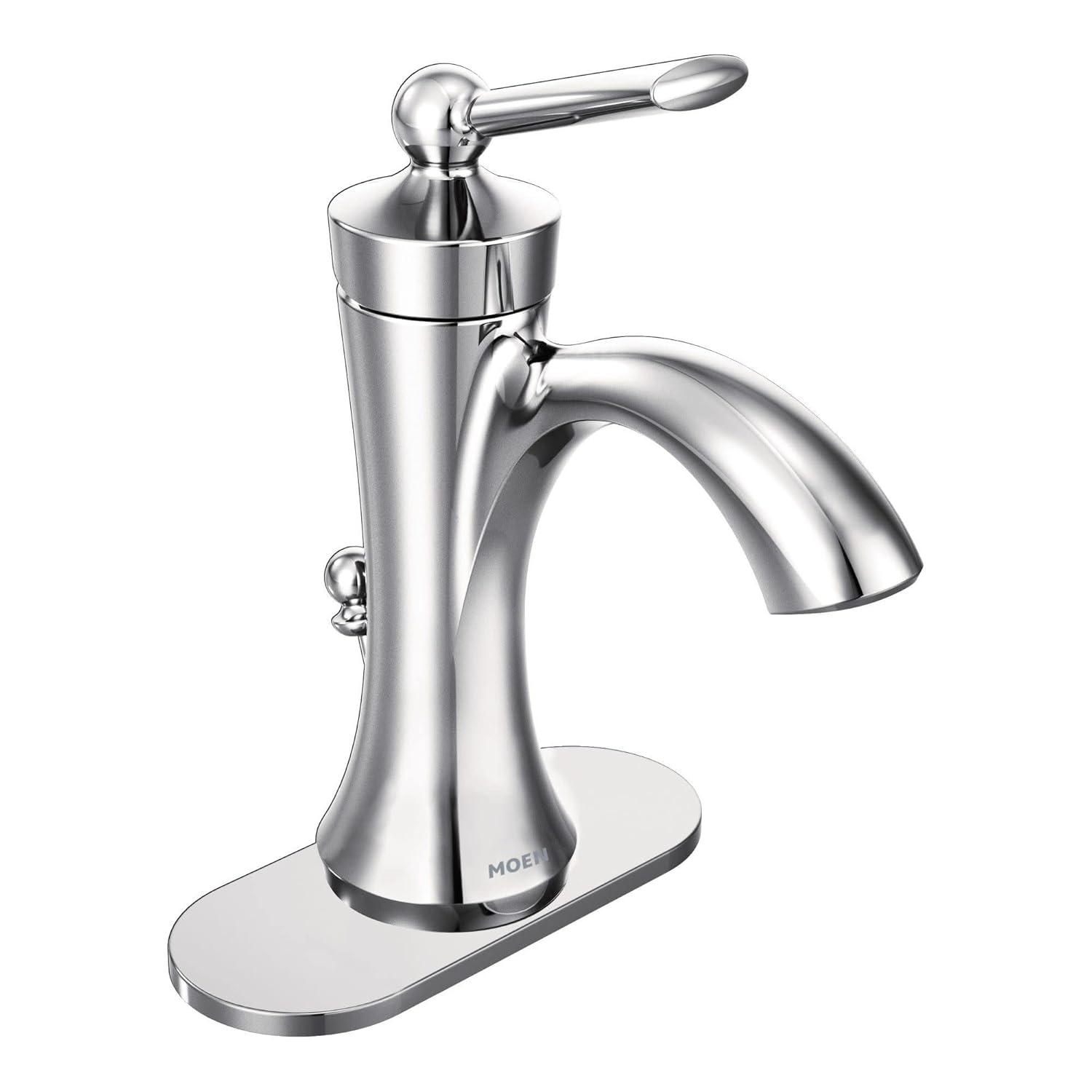 Wynford Single Hole Bathroom Faucet with Drain Assembly