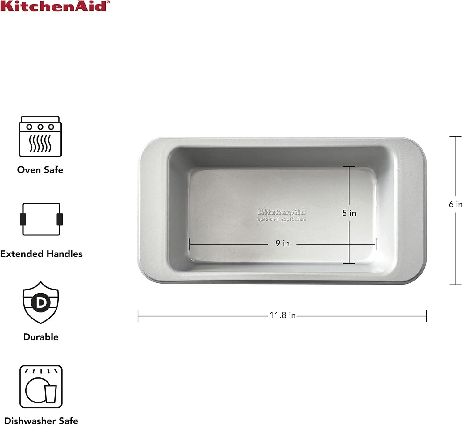 Silver Nonstick Aluminized Steel 9x5 Loaf Pan