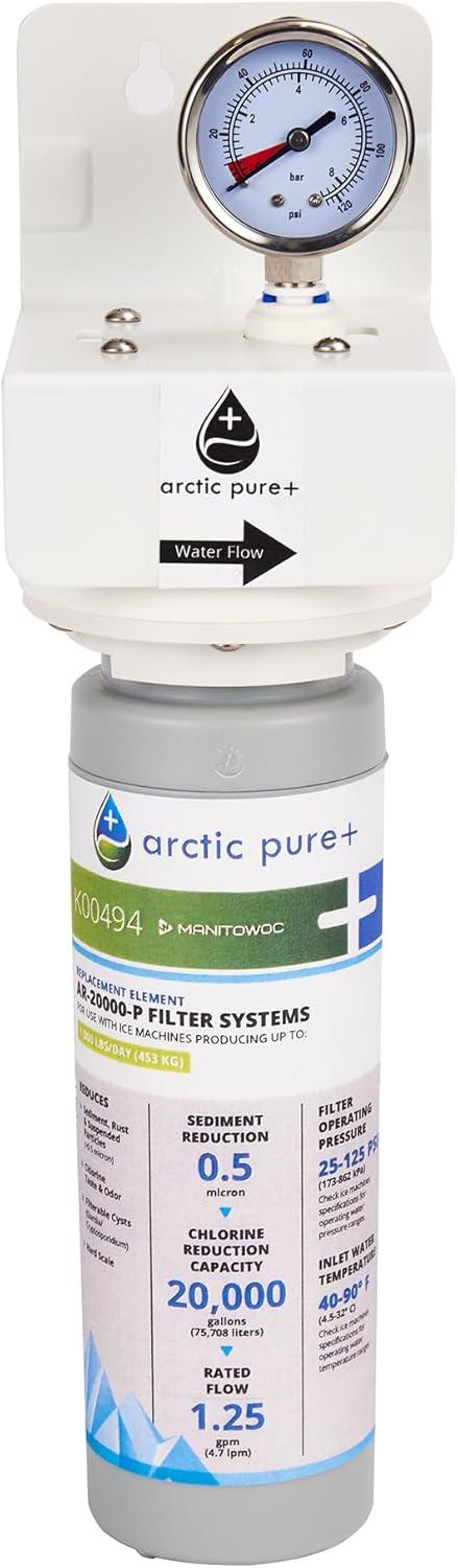 Manitowoc AR-20000-P Arctic Pure Plus Single Cartridge Ice Machine Water Filtration System, 20,000 Gal Capacity
