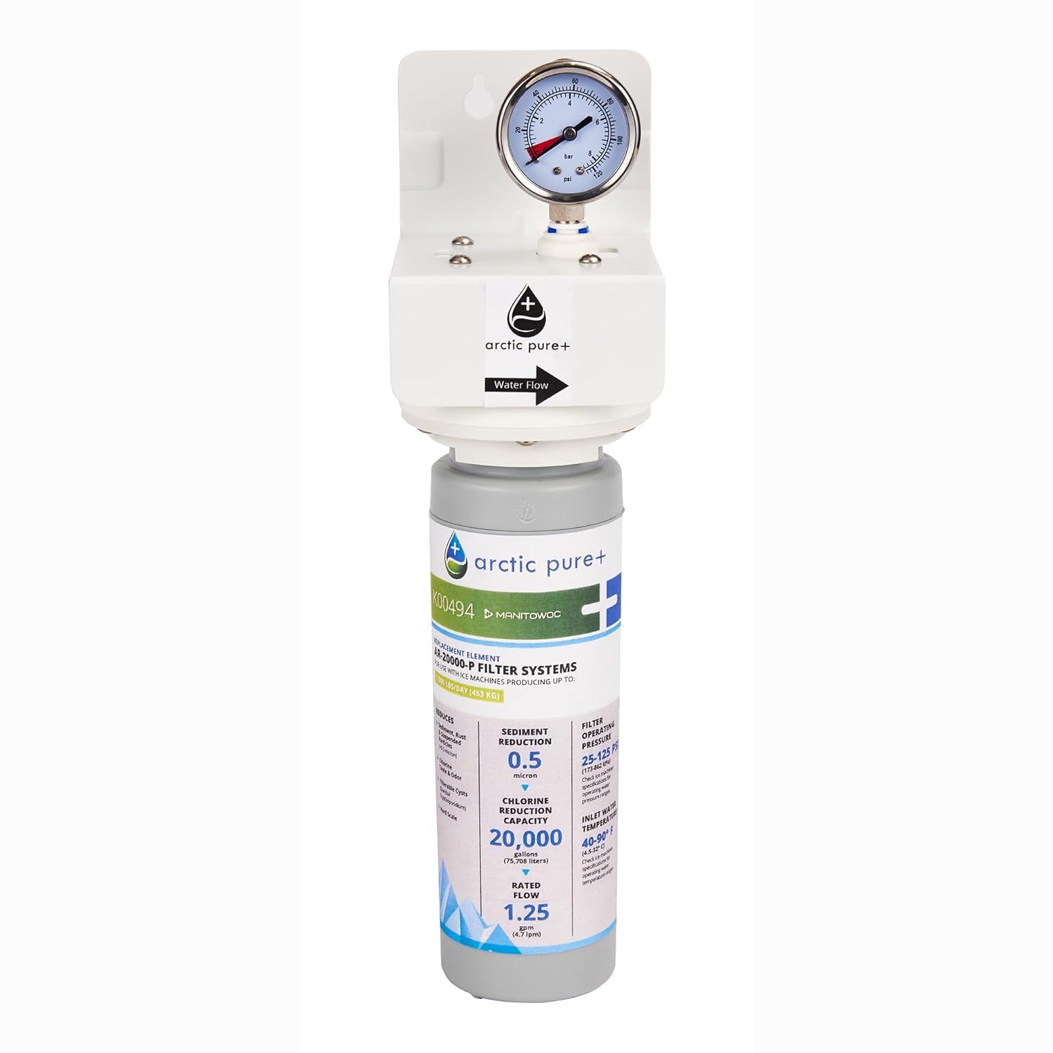 Manitowoc AR-20000-P Arctic Pure Plus Single Cartridge Ice Machine Water Filtration System, 20,000 Gal Capacity