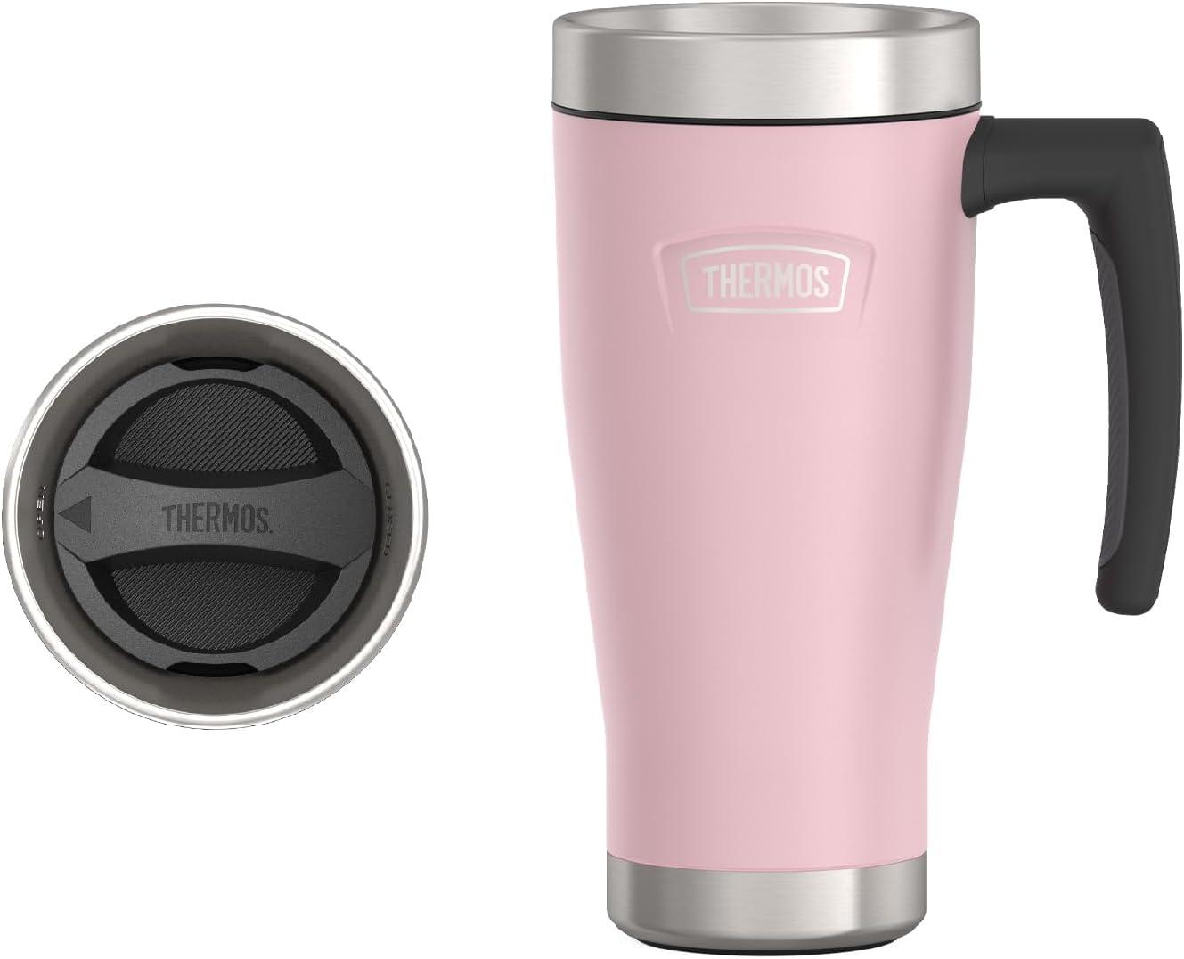 Thermos 16 oz. Icon Stainless Steel Travel Mug - Sunset Pink