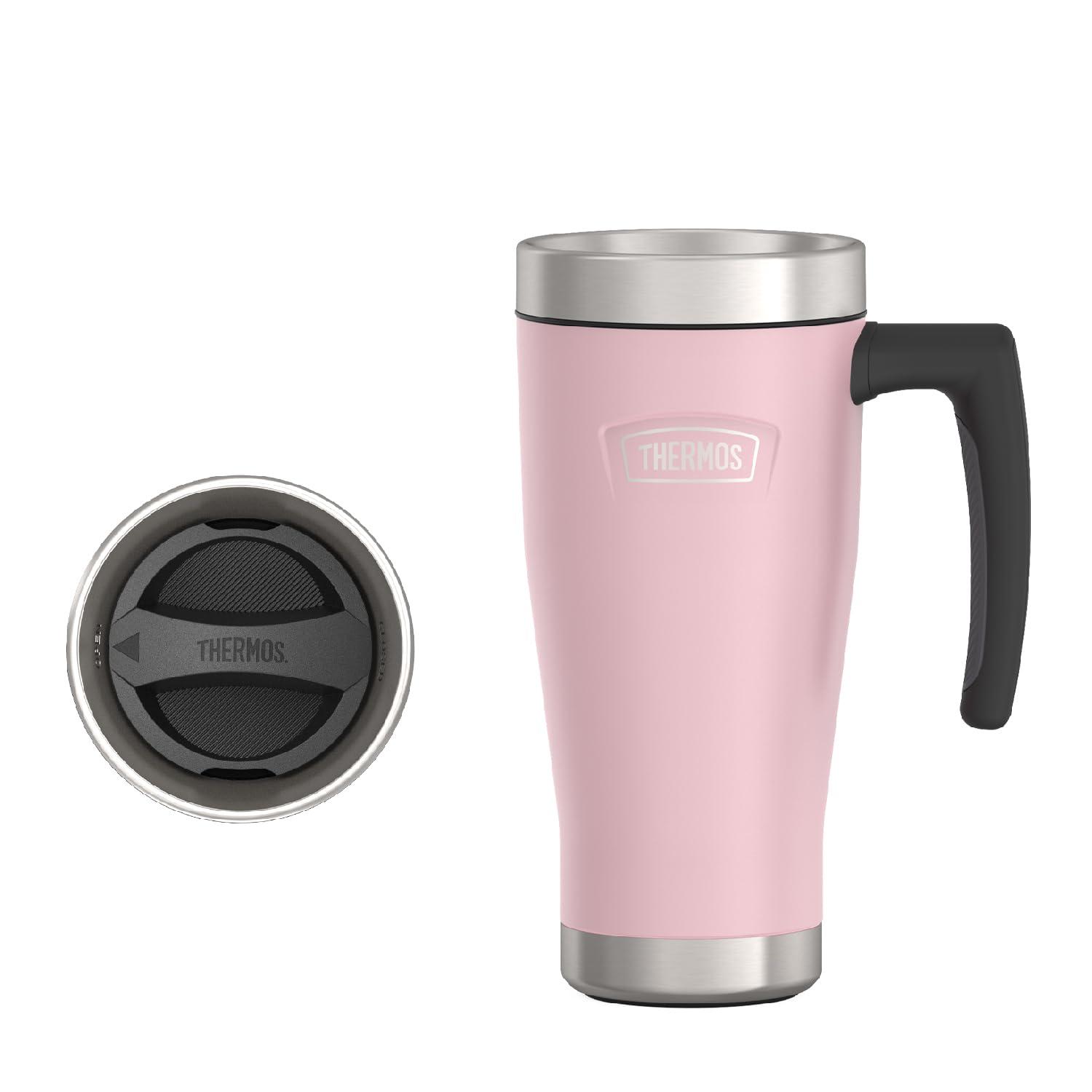 Thermos 16 oz. Icon Stainless Steel Travel Mug - Sunset Pink