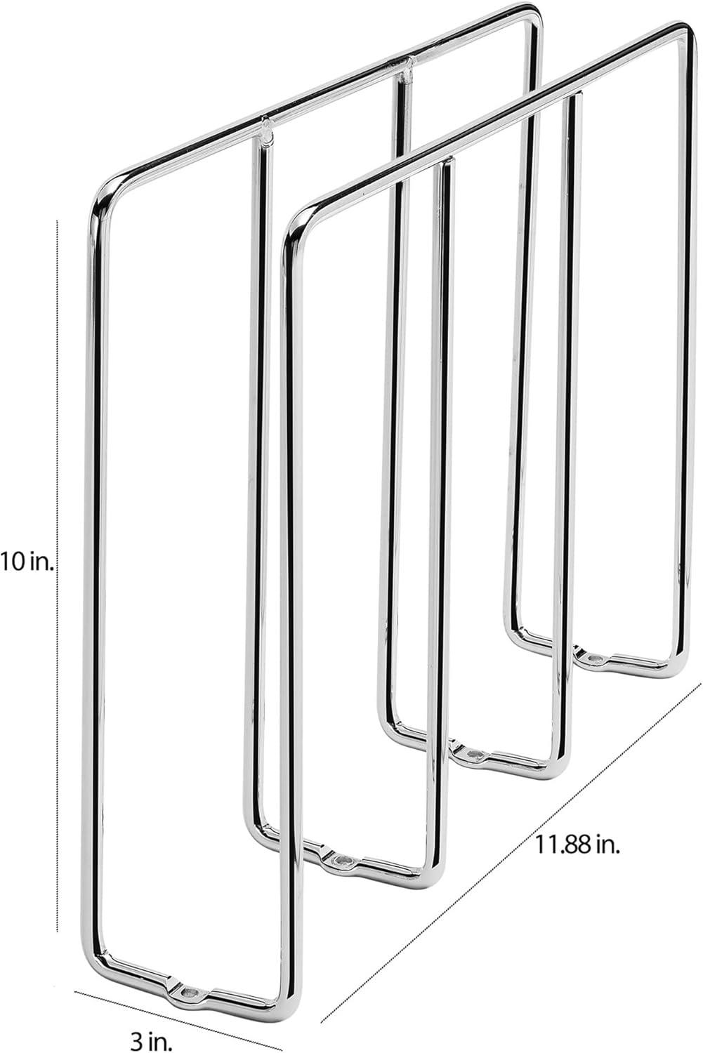 Rev-A-Shelf U-Shaped Bakeware Divider Cabinet Organizer, Chrome