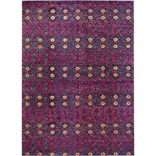Monaco MNC213 Power Loomed Indoor Area Rug - Pink/Multi - 8'9"x11'9" - Safavieh.