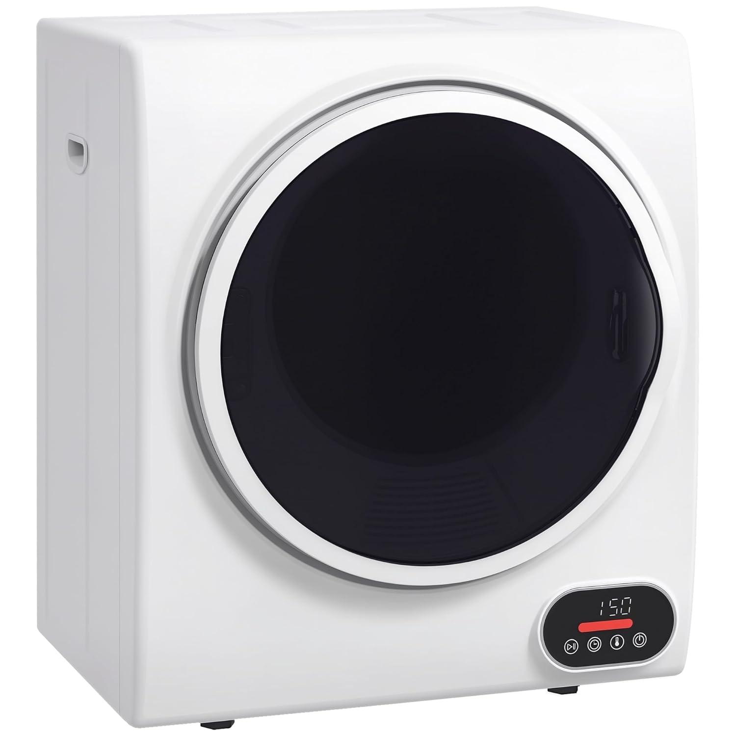 HomCom 1.5 Cubic Feet Vented Electric Stackable Dryer