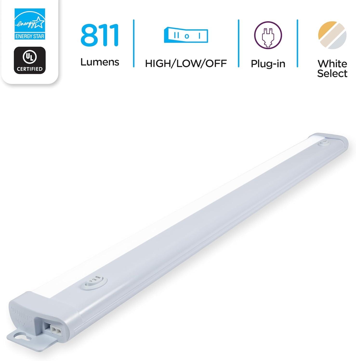 BrightLink 24-Inch White LED Under Cabinet Light