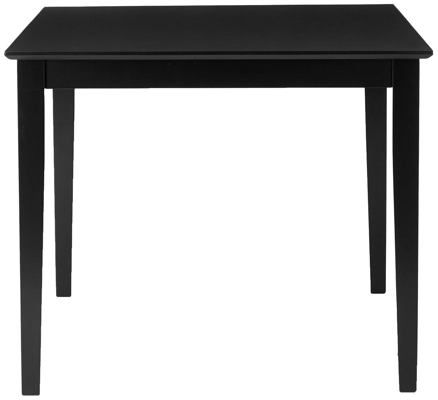 International Concepts 36" Square Solid Wood Top Dining Table with Shaker Legs Black: Parawood, Non-Extension, Seats 4