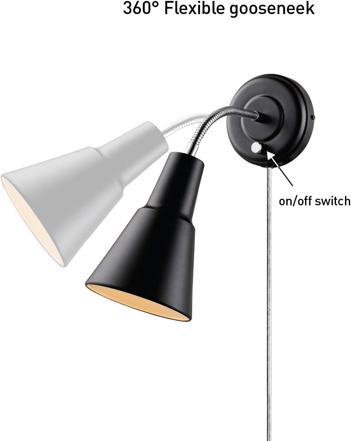 Globe Electric Ramezay 1-Light Matte Black Modern Wall Sconce