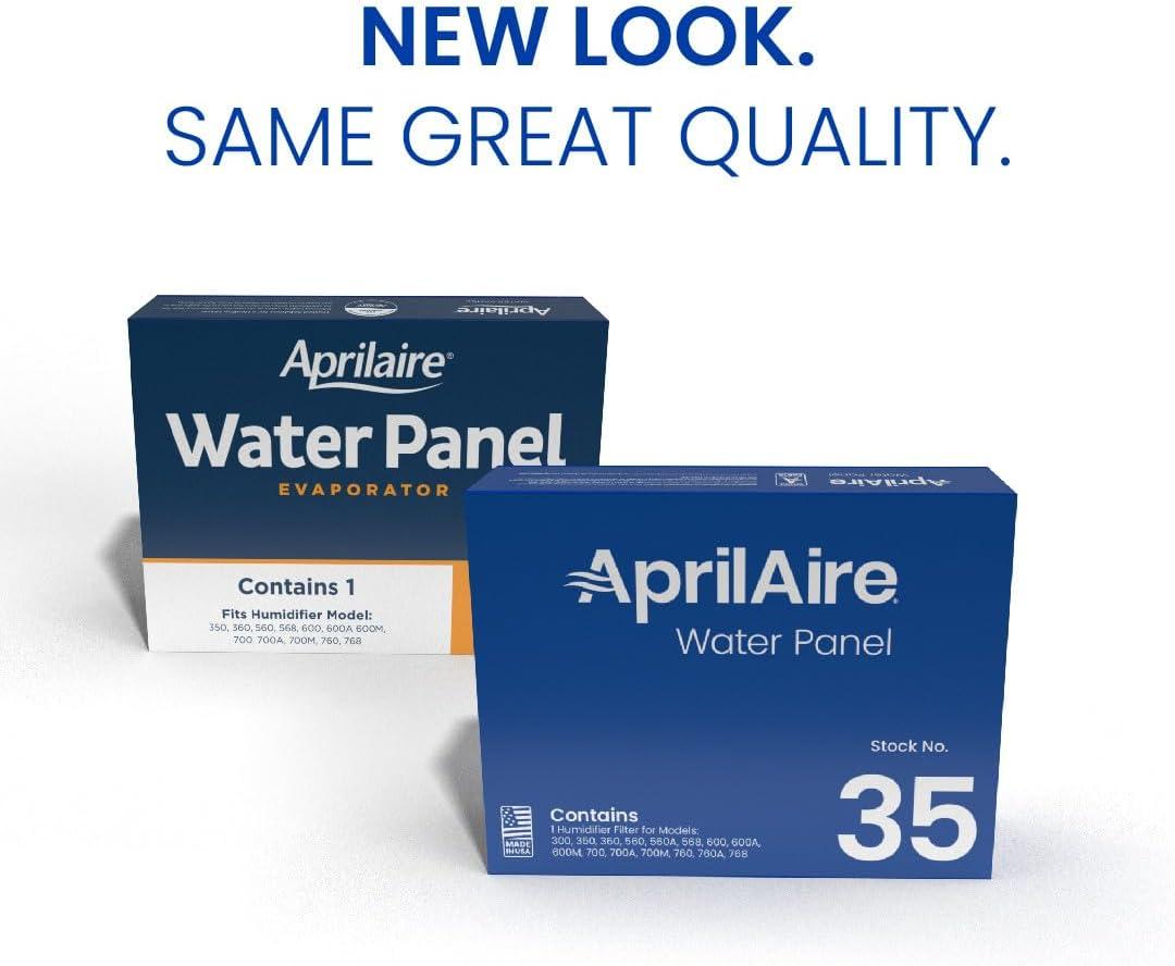 AprilAire 35 Replacement Water Panel for AprilAire Whole-House Humidifier Models 350, 360, 560, 560A, 568, 600, 600A, 600M, 700, 700A, 700M, 760, 760A, 768 (Pack of 2)