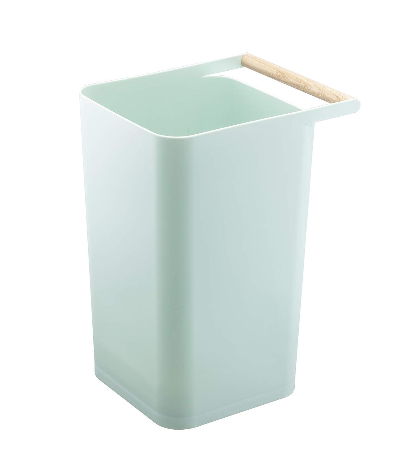 Como Yamazaki Home Slim Square Trash Can Garbage Waste Basket For Bathroom or Kitchen, 2.5 gallons