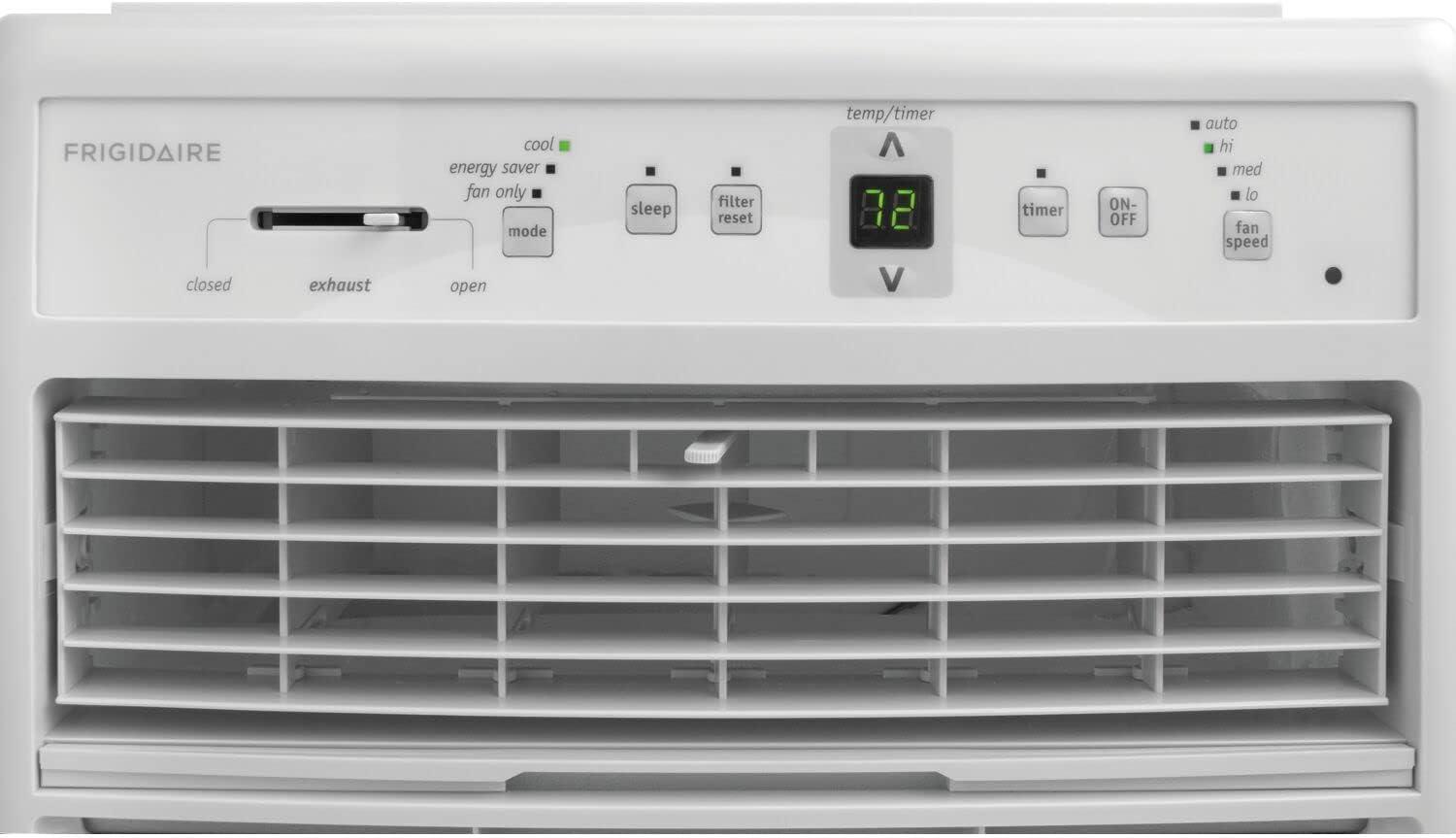 Frigidaire 10,000 BTU 450 Sq. Ft. Casement Window Air Conditioner with Remote, White, FFRS1022RE