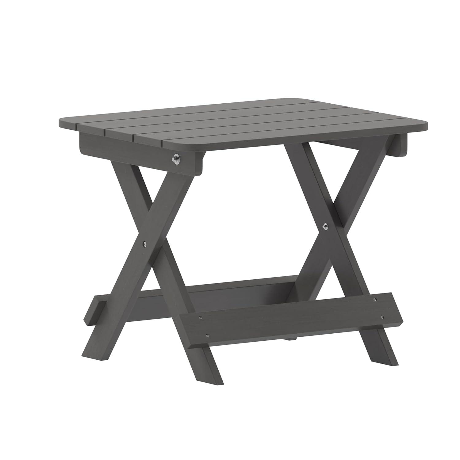 Taylor & Logan Collis Rectangular Outdoor Folding Side Table