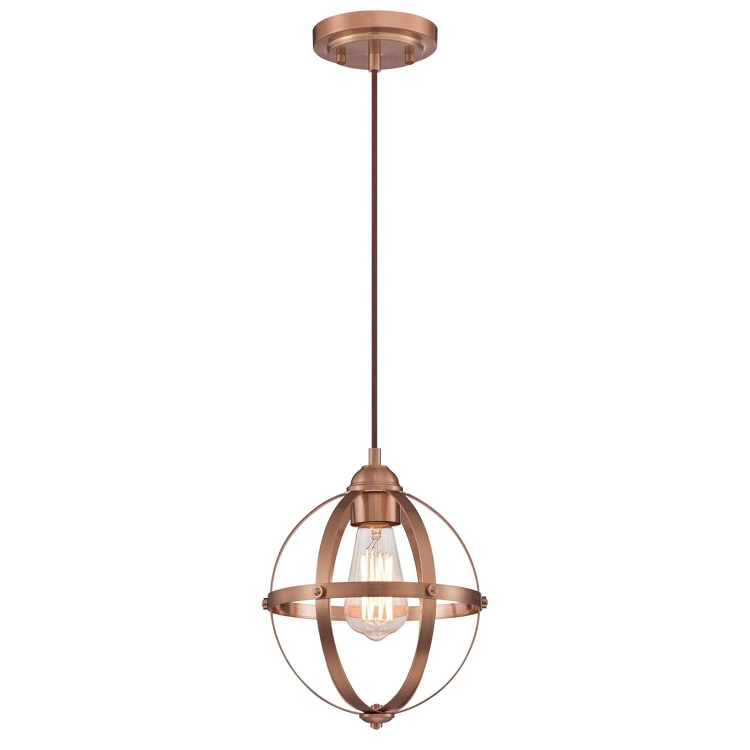 Westinghouse Lighting 6362100 1 Light Mini Pendant, Washed Copper