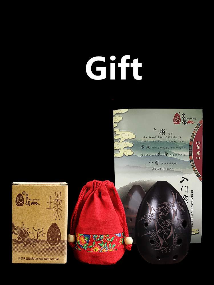 Professional Chinese Flute Xun Instrument Ceramic Ocarina Ancient Xun Instrument Ceramic Ocarina