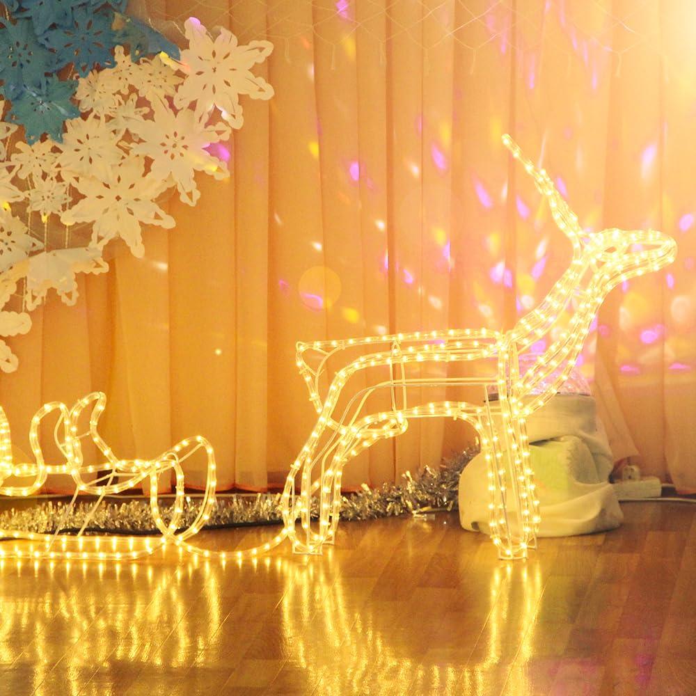 DEERPORT Decor Indoor/Outdoor 16-Feet Integrated LED Warm White Rope Light