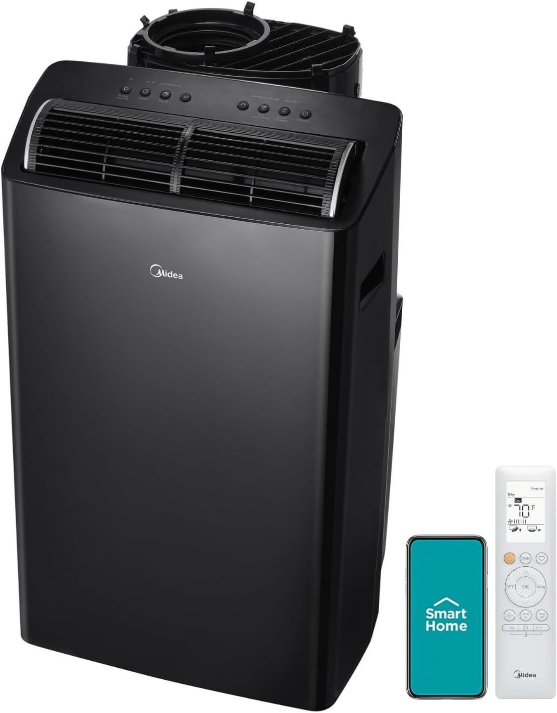 Midea Duo 12,000 BTU Black Smart Inverter Portable Air Conditioner