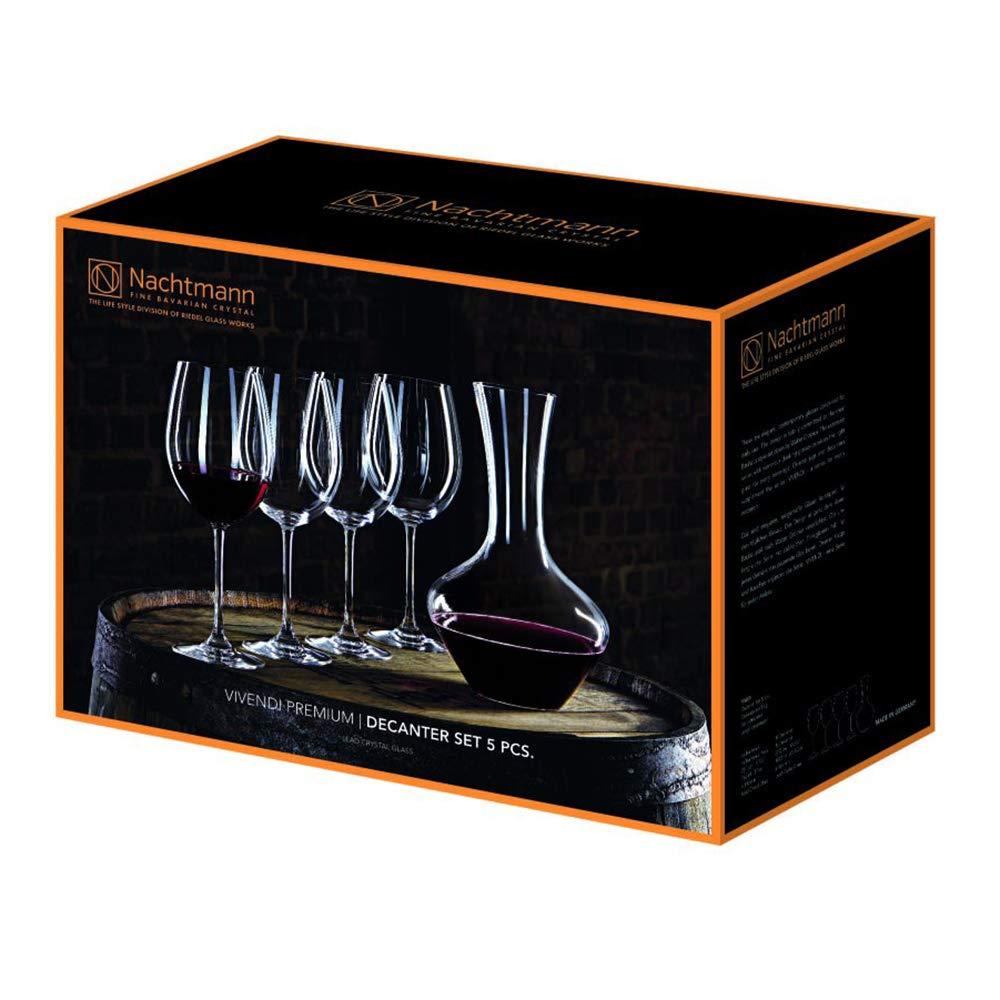 Nachtmann Vivendi Decanter with Glasses, Set of 5 Pieces,63.5 oz.