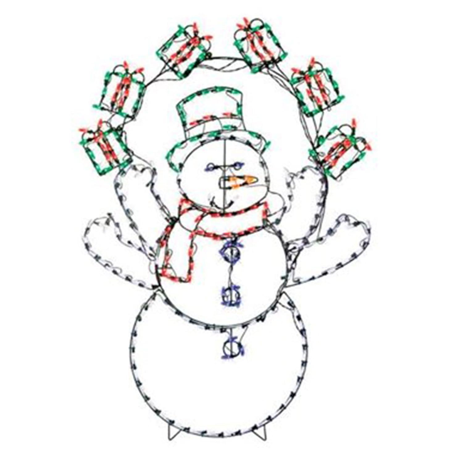 ProductWorks ProductWorks 60 In Pro-Line LED Animation Juggling Snowman Christmas Decoration