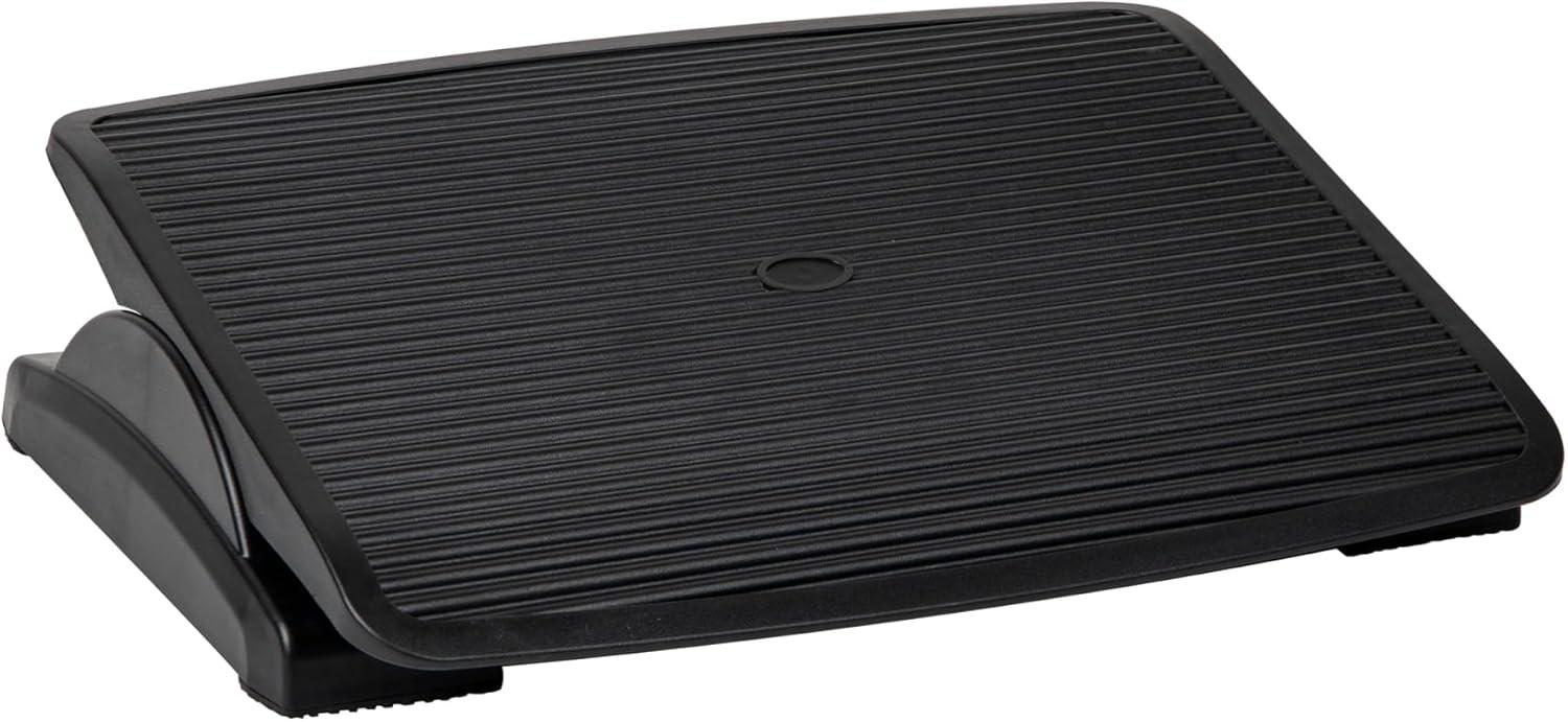 Mind Reader Foot Rest, Under Desk at Work, Ergonomic, Height Adjustable, Office, Plastic, 17.5"L x 13.5"W x 3.5"H
