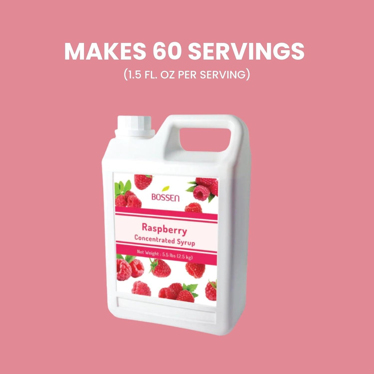 Bossen Raspberry Concentrated Syrup 64 fl. oz. Bottle
