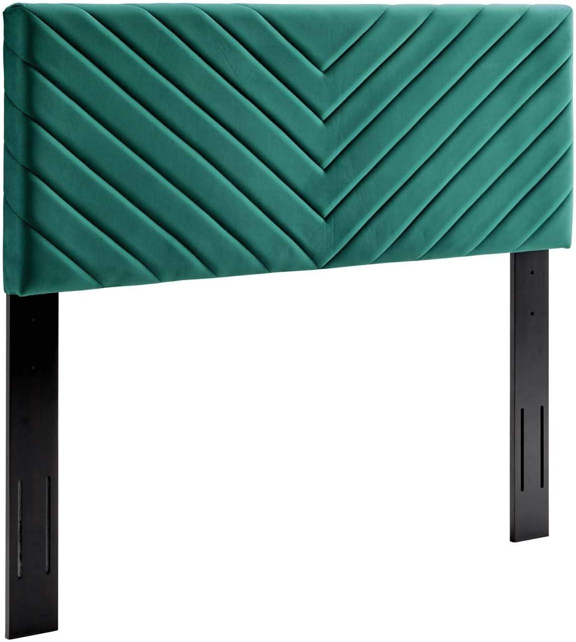 Alyson Angular Channel Tufted Performance Velvet Headboard