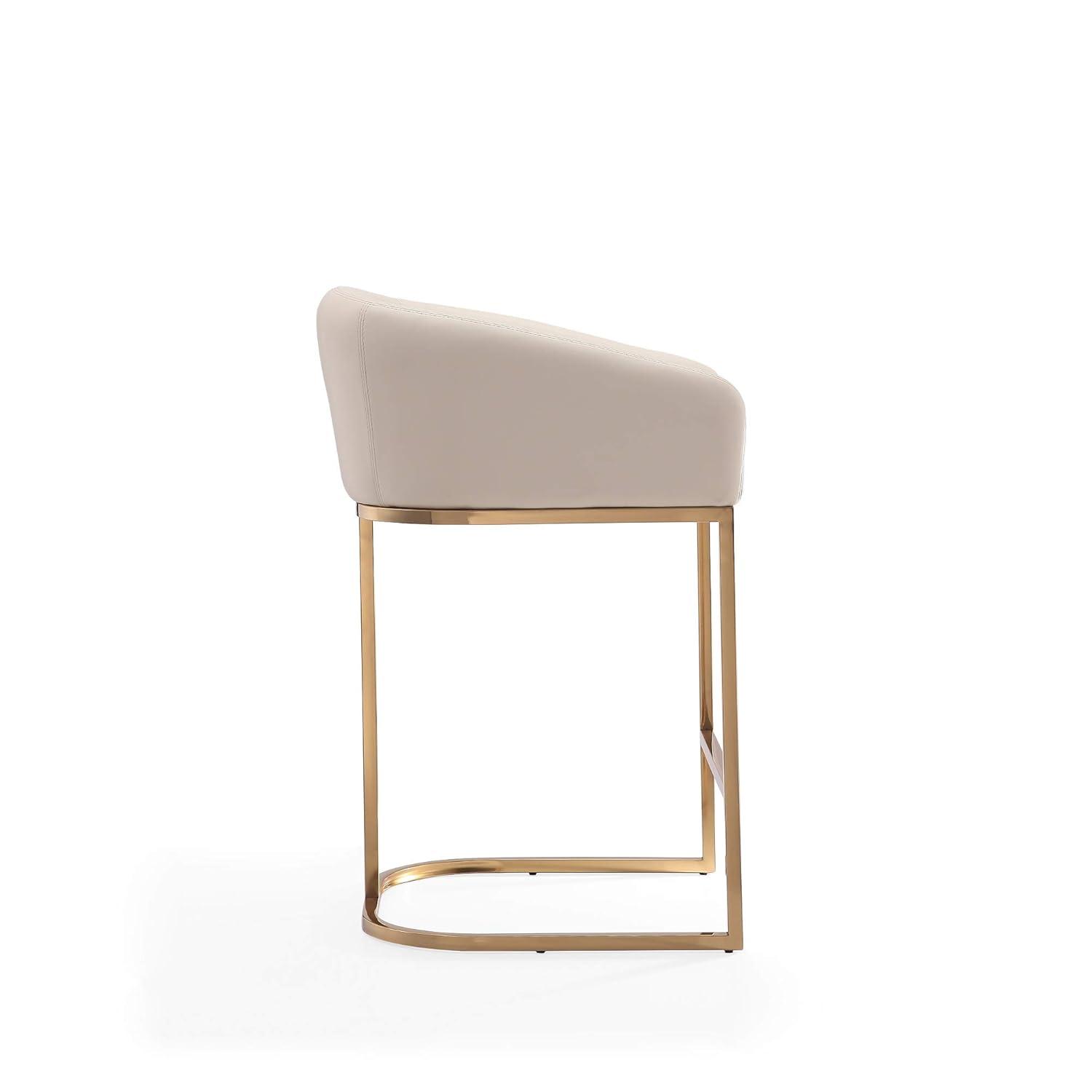 Bolland Upholstered Counter Stool with Metal Frame