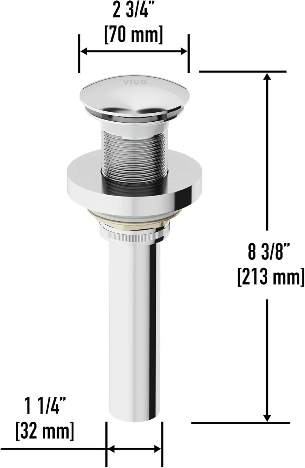 Pop-Up Bathroom Sink Drain