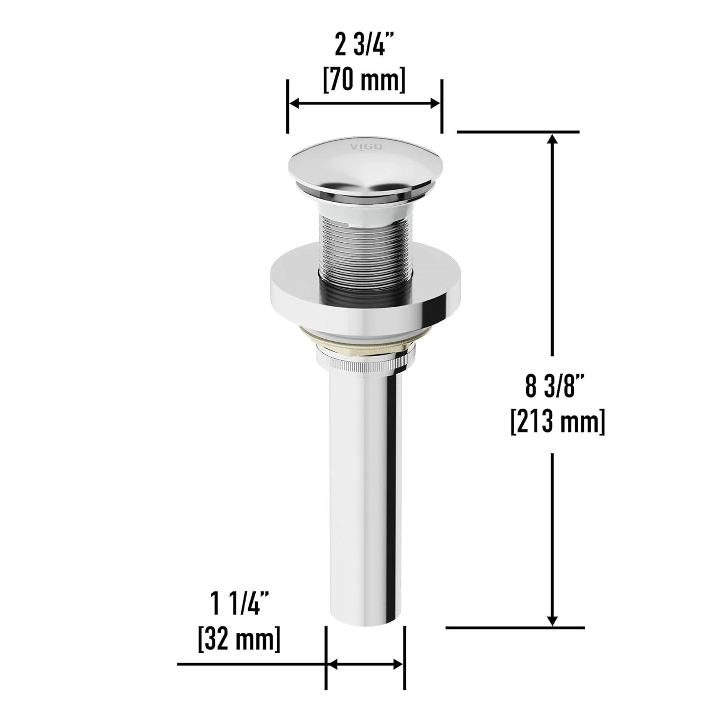 Pop-Up Bathroom Sink Drain