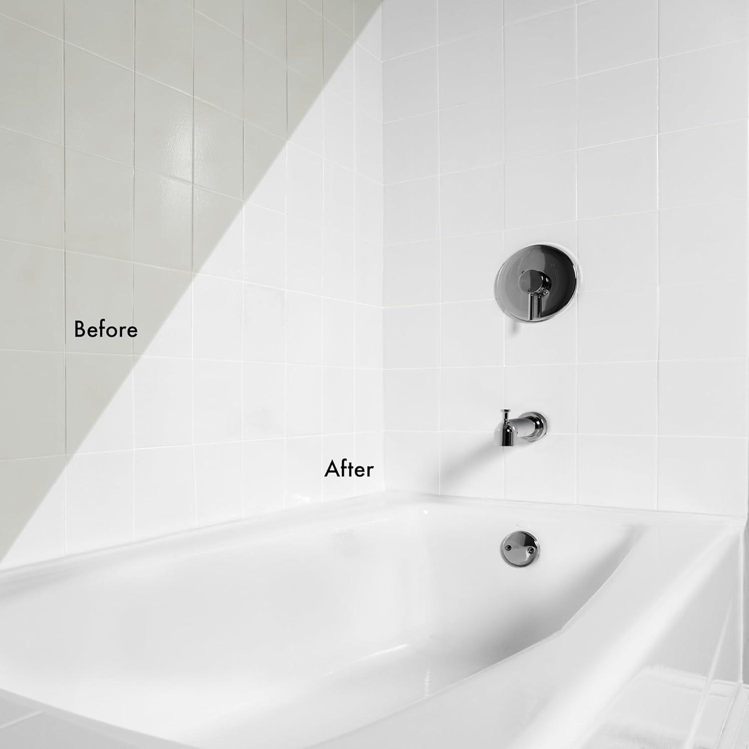 White, Rust-Oleum Gloss Tub & Tile Refinishing Kit- 384165