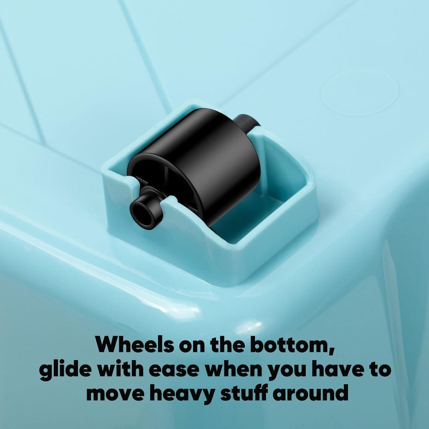 Blooming 97Quart Plastic Storage Bin, 97Quart-4Pack