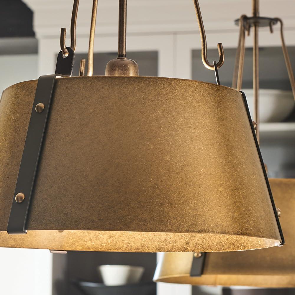 Cartwright Small 1-Light Drum Pendant w/ Bold Rivets