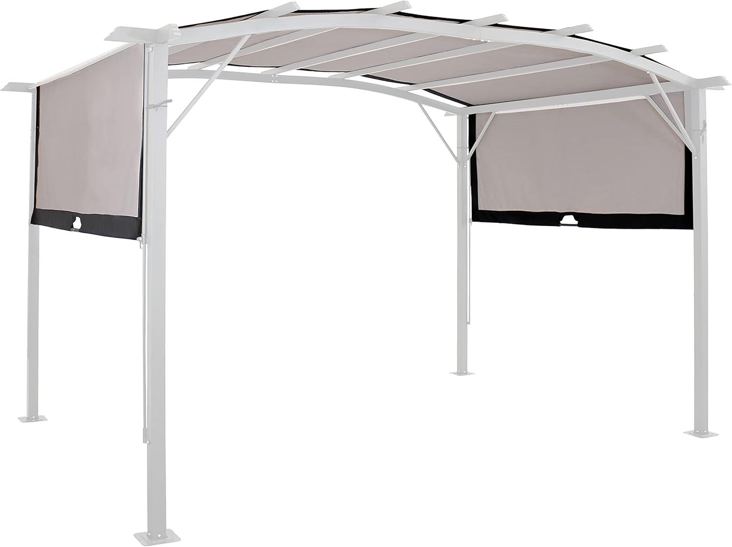 Sunnydaze 9 x 12 Polyester Retractable Pergola Canopy Shade