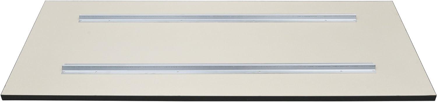 Regency 46" Metal V-Channel Tabletop Support Stiffener, Silver