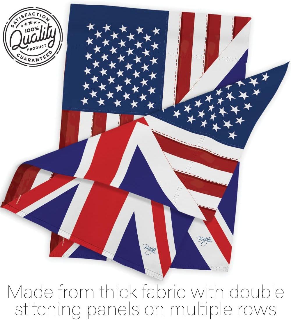 Breeze Decor 58380 US UK Friendship 2-Sided Impression Garden Flag - 13 x 18.5 in.