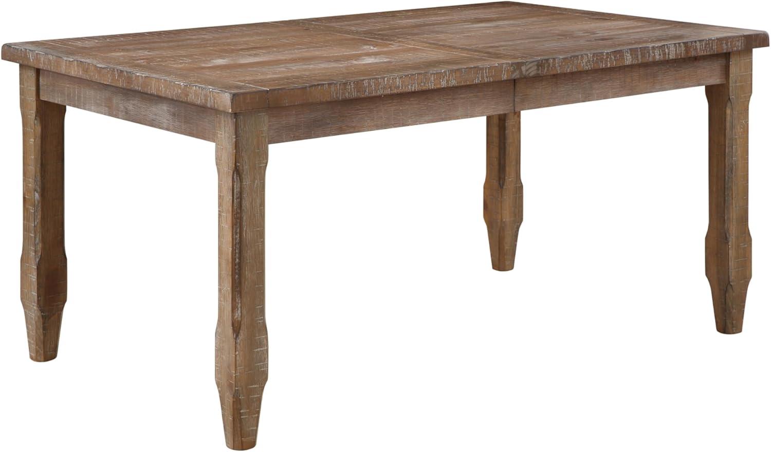 Riverdale Light Brown Reclaimed Wood Extendable Dining Table