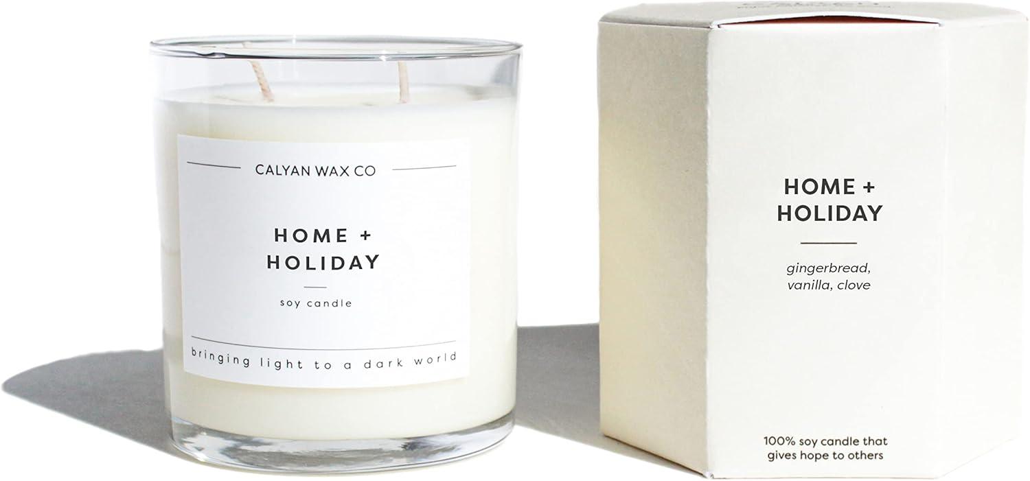 Home & Holiday Cream Soy Wax Scented Candle