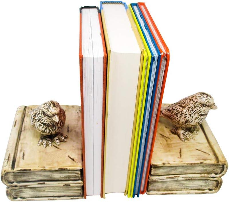 Decorative Bird Bookends for Bookshelf by Trademark Innovations