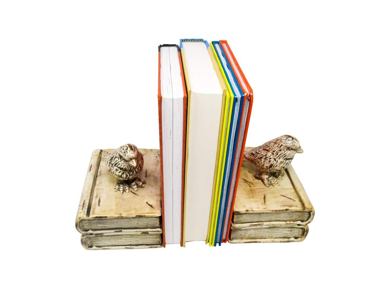 Decorative Bird Bookends for Bookshelf by Trademark Innovations