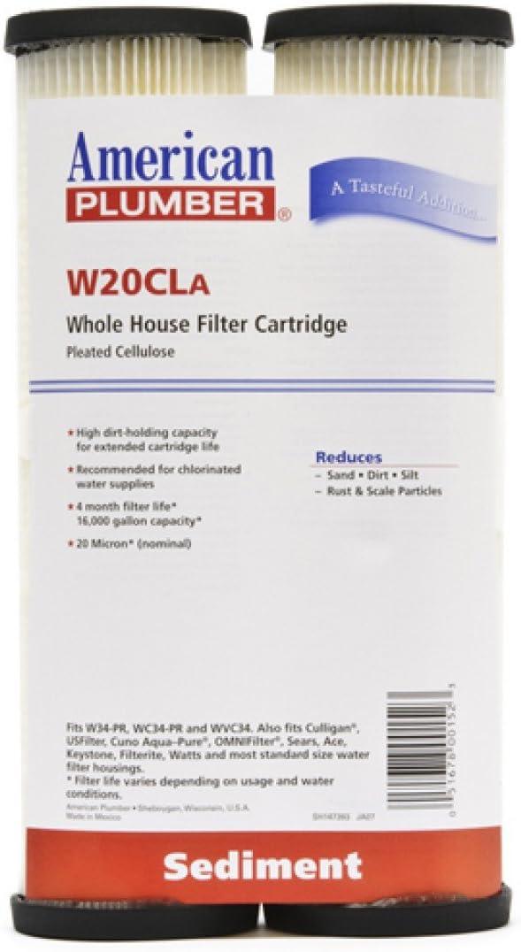 American Plumber Whole House Sediment Filter Cartridge 2-Pack