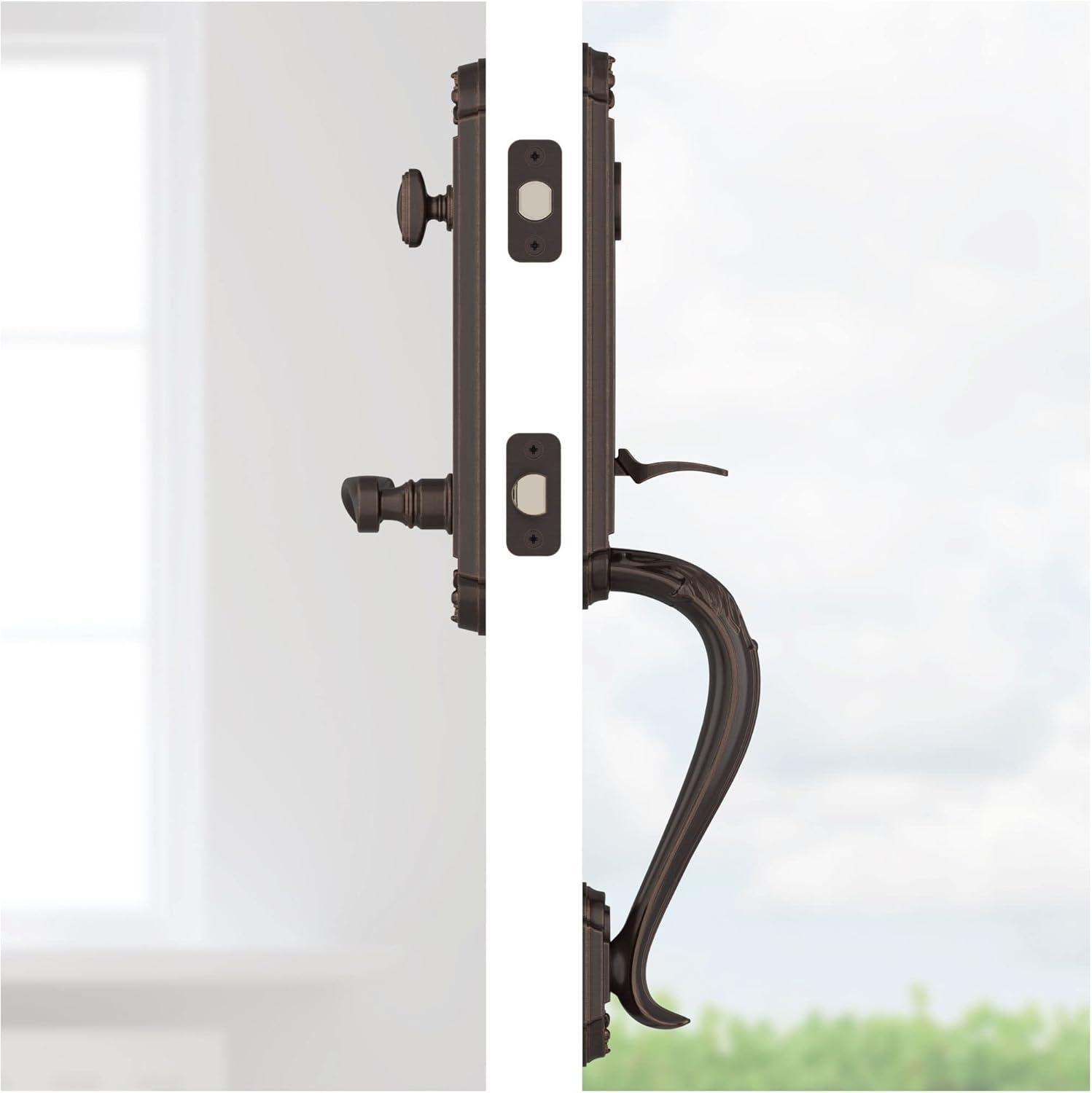 Baldwin Ee.Elixcur.R.Ebe Elizabeth One Piece Single Cylinder Keyed Entry Handleset - Brass