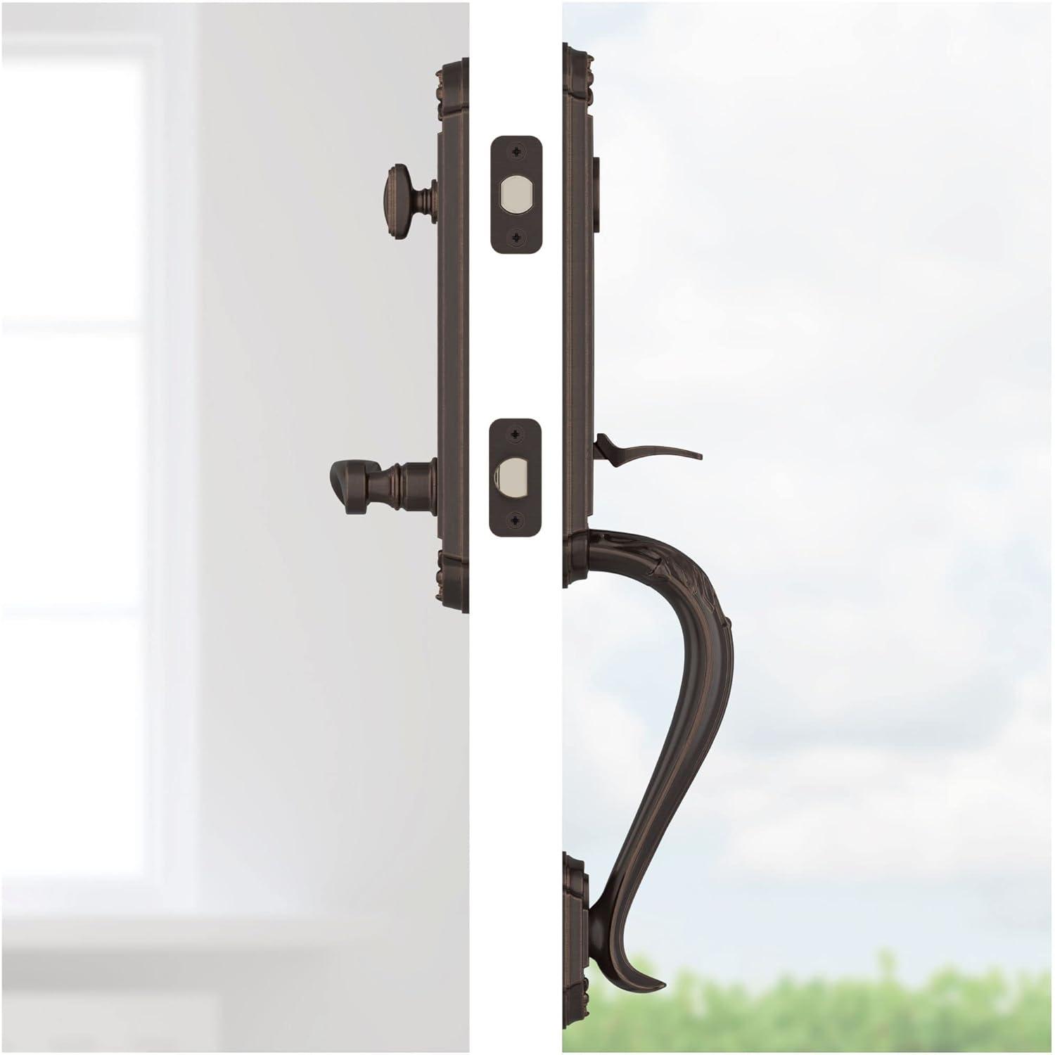 Baldwin Ee.Elixcur.R.Ebe Elizabeth One Piece Single Cylinder Keyed Entry Handleset - Brass