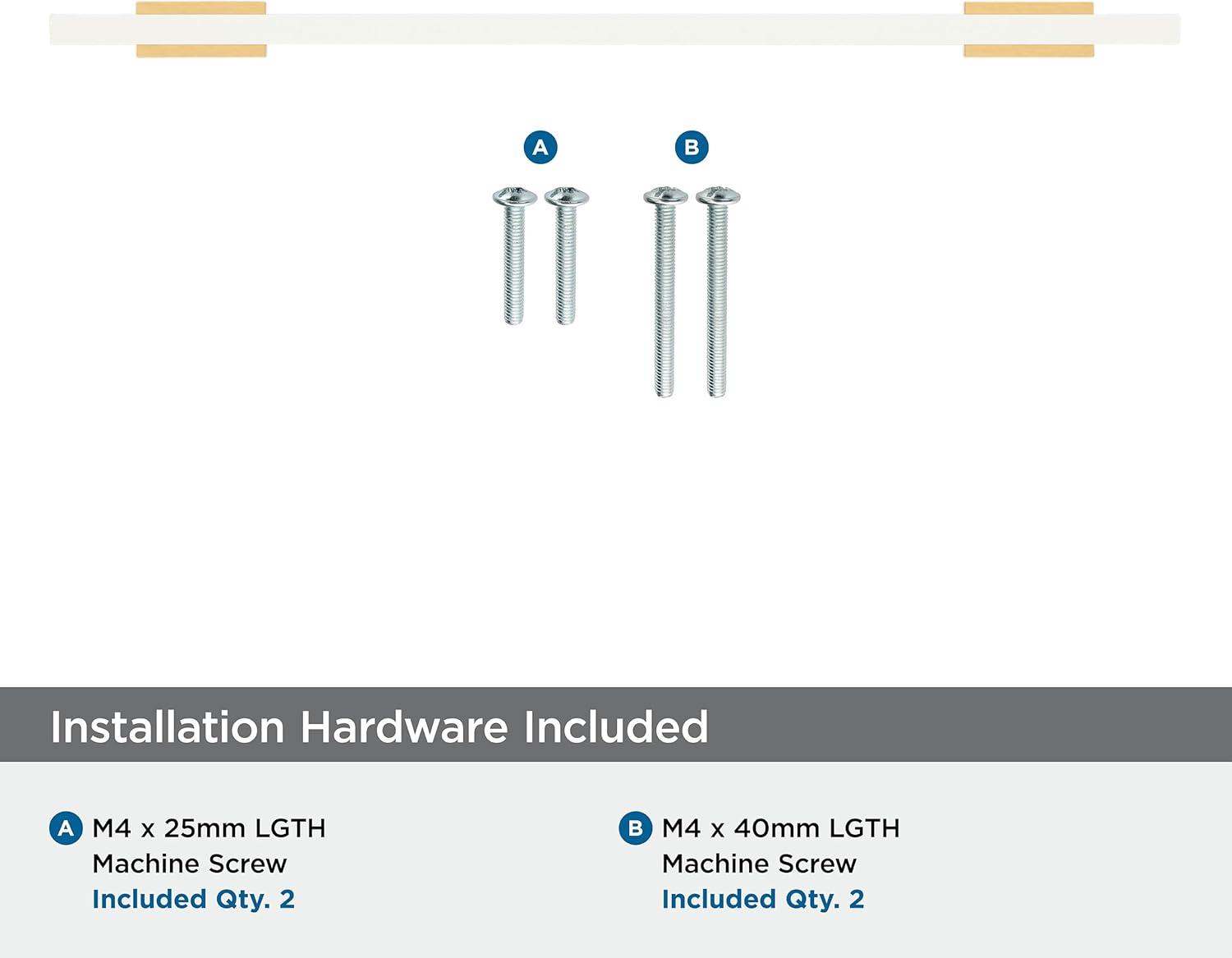 Amerock Urbanite 7-9/16 inch (192mm) Center-to-Center Champagne Bronze/White Cabinet Pull