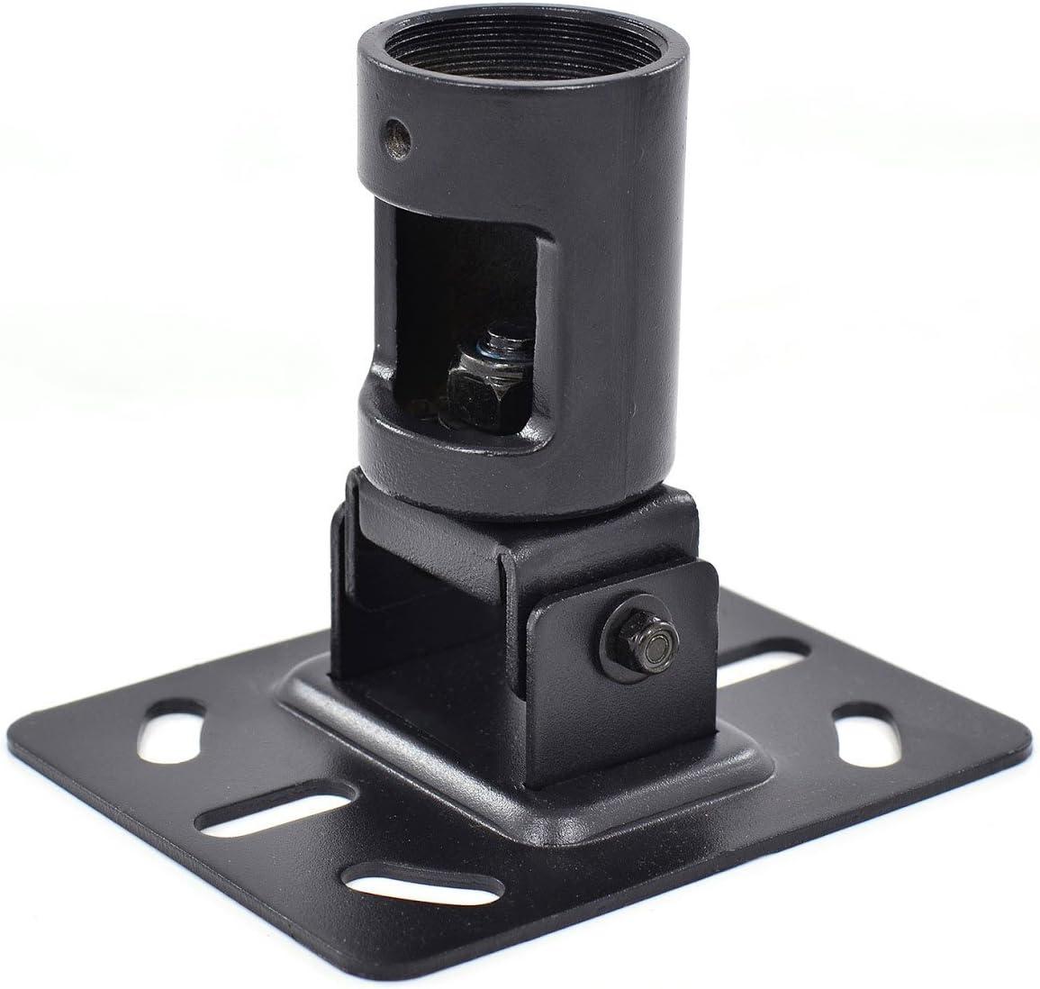 Black Adjustable Ceiling Plate for 1.5" NPT Pipe