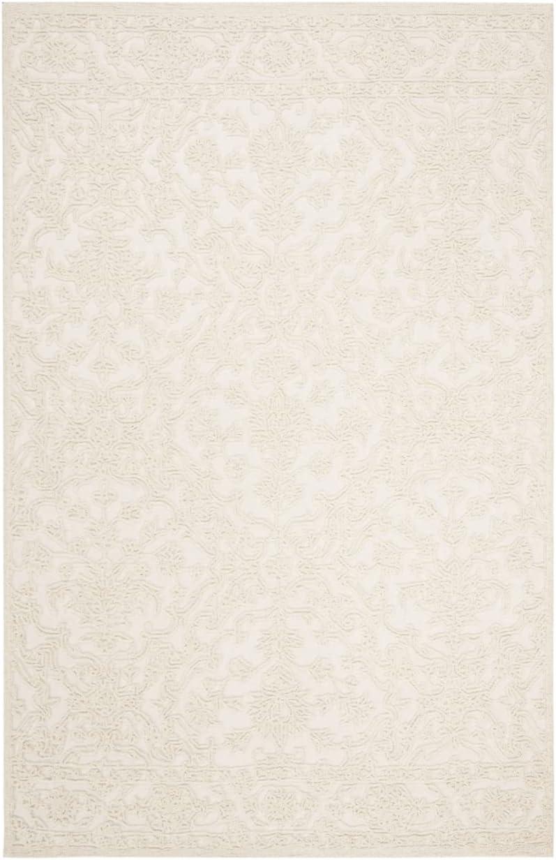 Ivory Hand-Tufted Wool 8' x 10' Area Rug