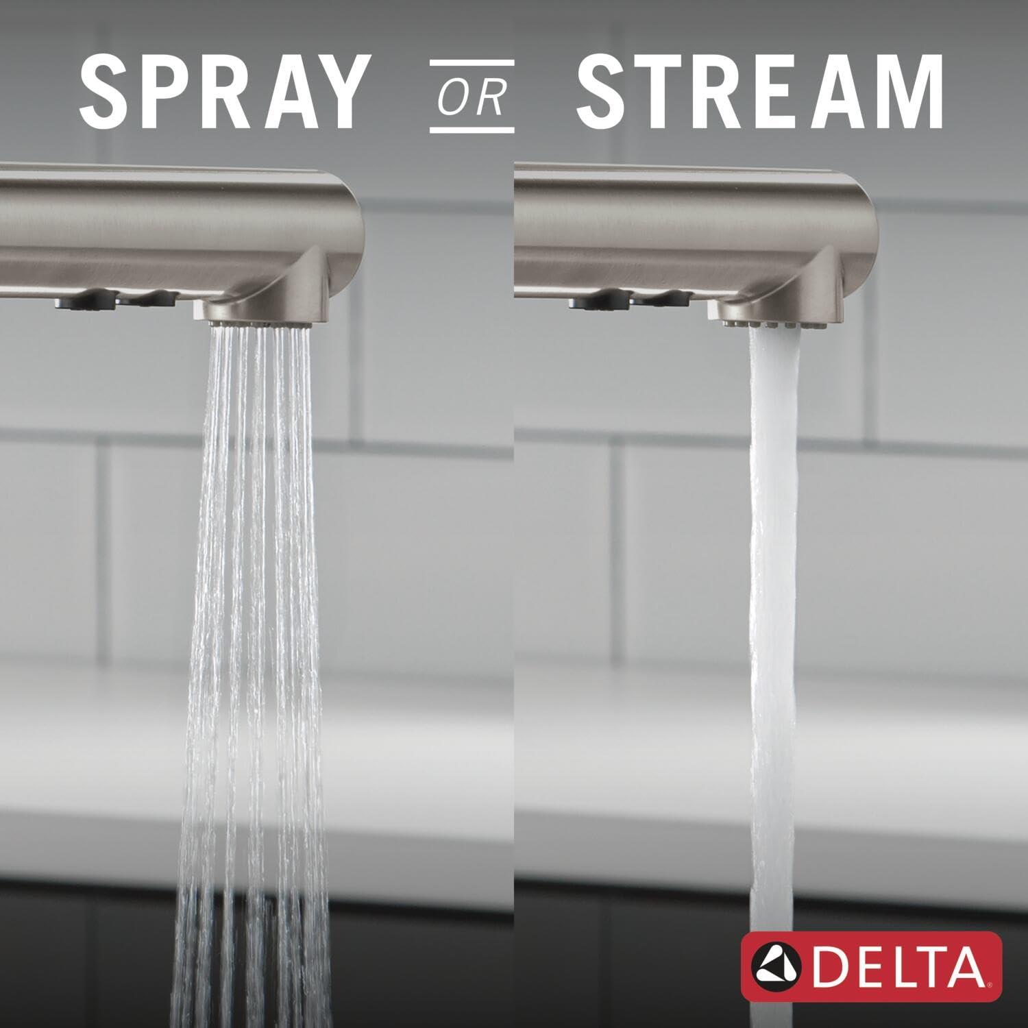 Daneri Pull-Out Sprayer Kitchen Faucet, Single Handle Kitchen Sink Faucet