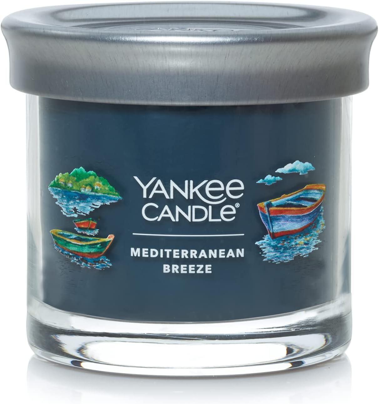 Mediterranean Breeze Blue Soy Tumbler Candle with Tin Lid