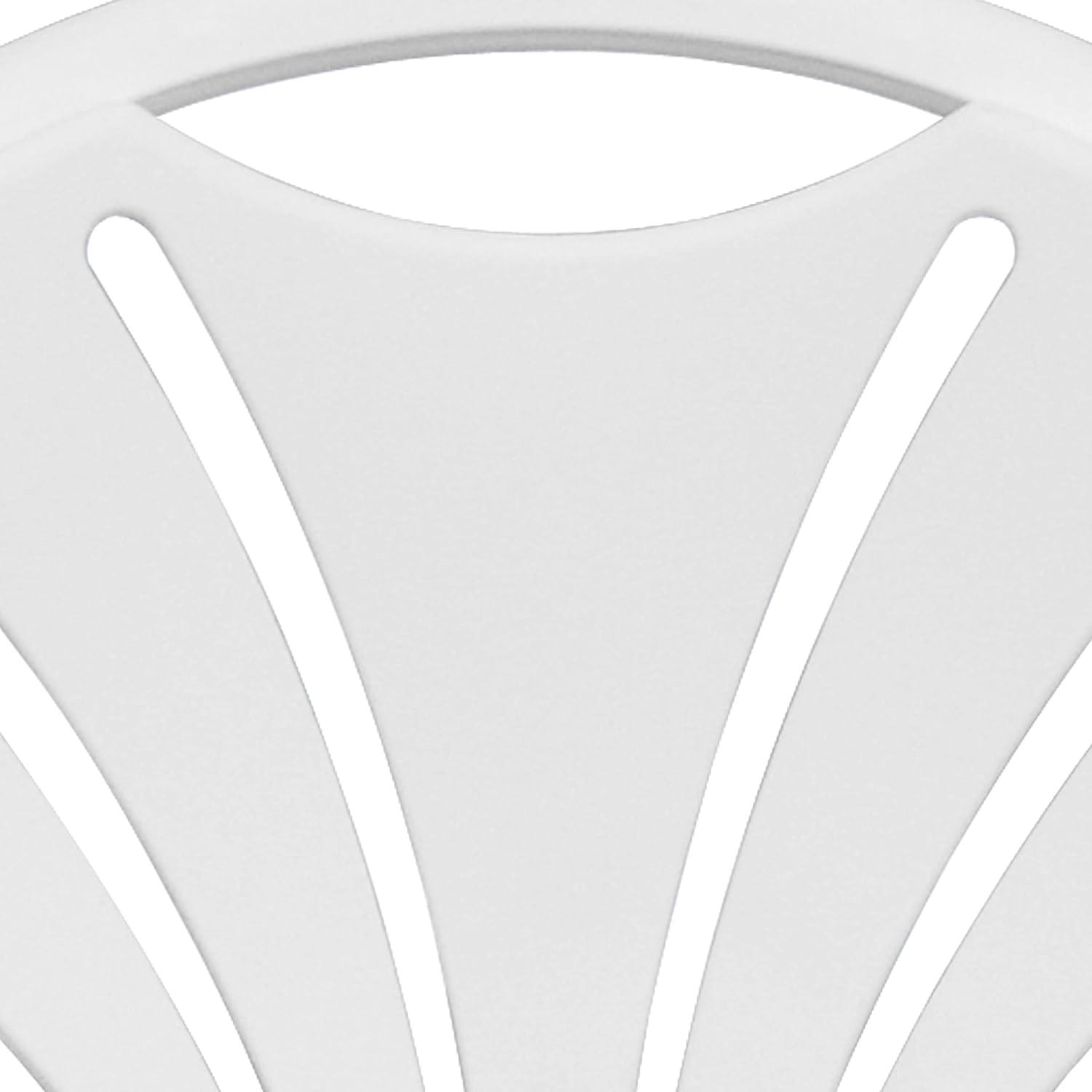 Flash Furniture 2 Pack HERCULES Series 650 lb. Capacity White Plastic Fan Back Folding Chair